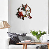 Metal Hummingbird Wall Art Pendant